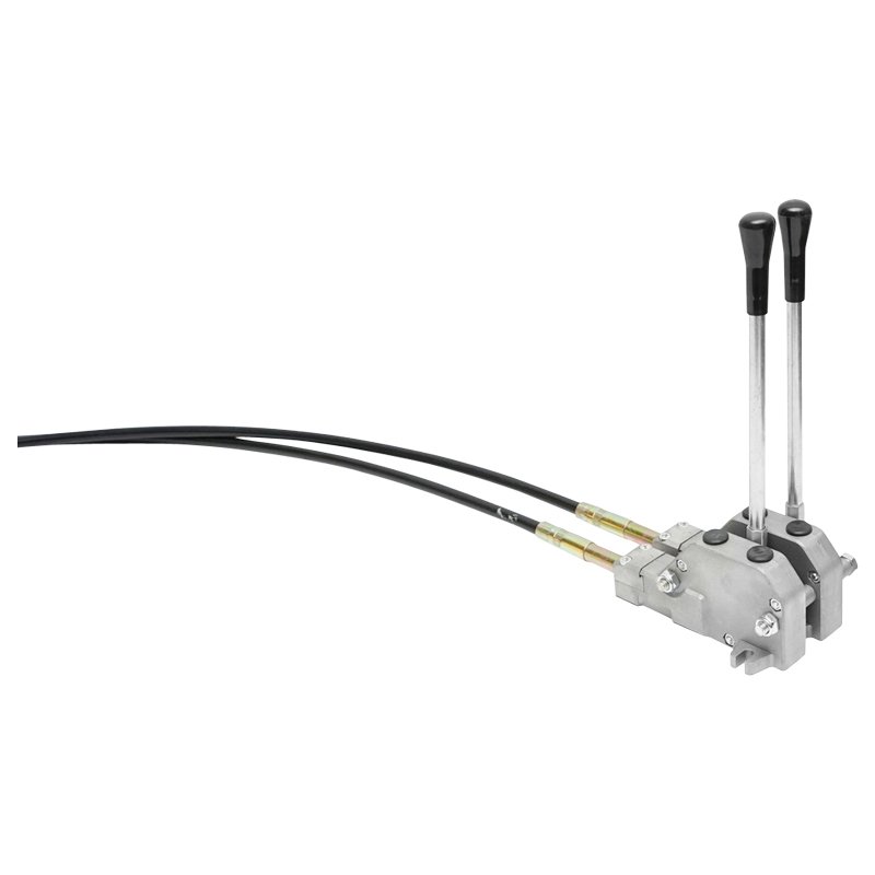 Distribuitor hidraulic cu 2 manete, lungime cablu 2.5m presiune 250 bar debit 40L/min Breckner Germany